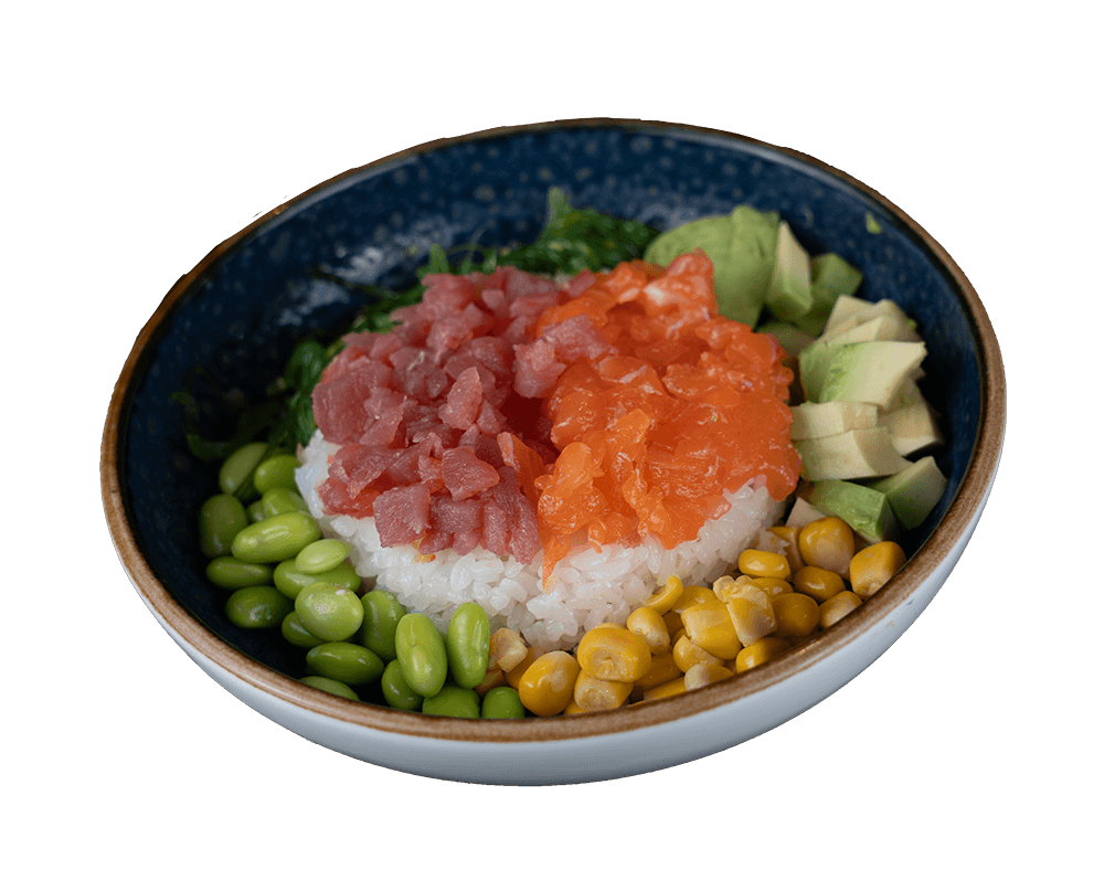 54. Sashimi poké bowl